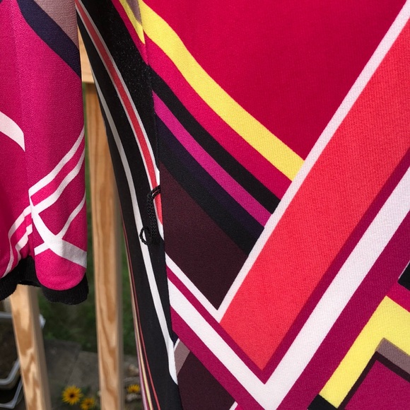 Cache colorblock button front dress - Picture 4 of 5